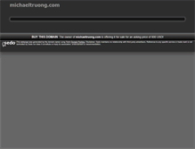 Tablet Screenshot of michaeltruong.com